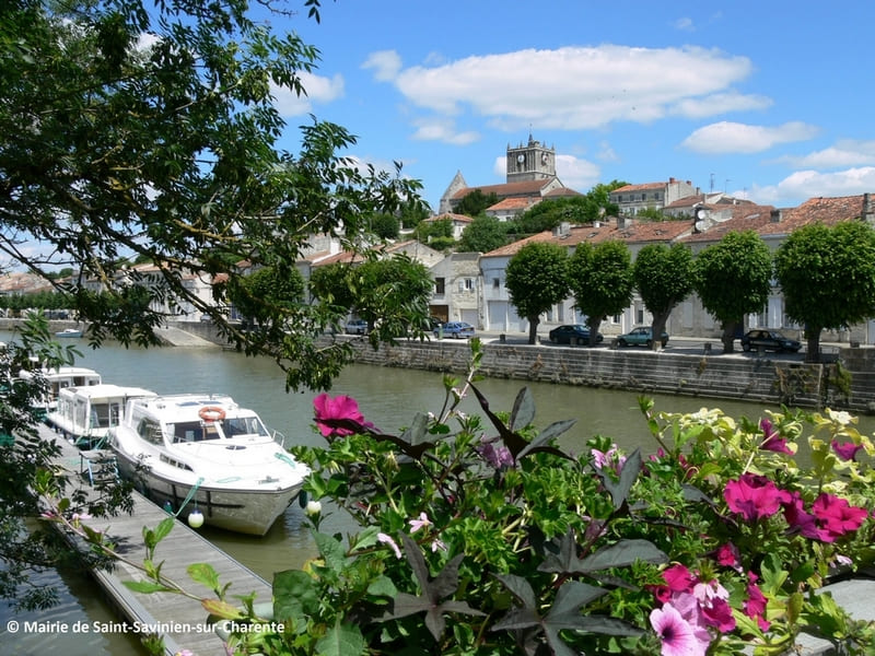 Photographie du bord de charente de Saint Savinien